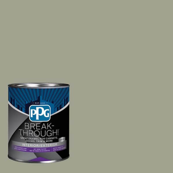 1 qt. PPG1028-4 Smoky Slate Semi-Gloss Door, Trim & Cabinet Paint