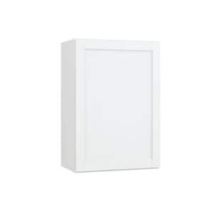 Courtland 21 in. W x 12 in. D x 30 in. H Assembled Shaker Wall Kitchen Cabinet in Polar White