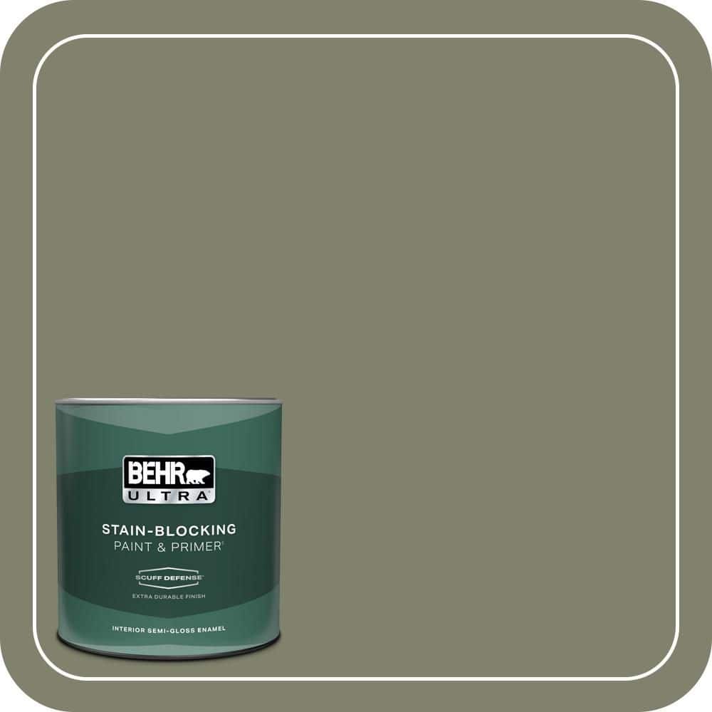 1 qt. #PPU10-18 Lizard Green Extra Durable Semi-Gloss Enamel Interior Paint & Primer price history on PriceWatchPro