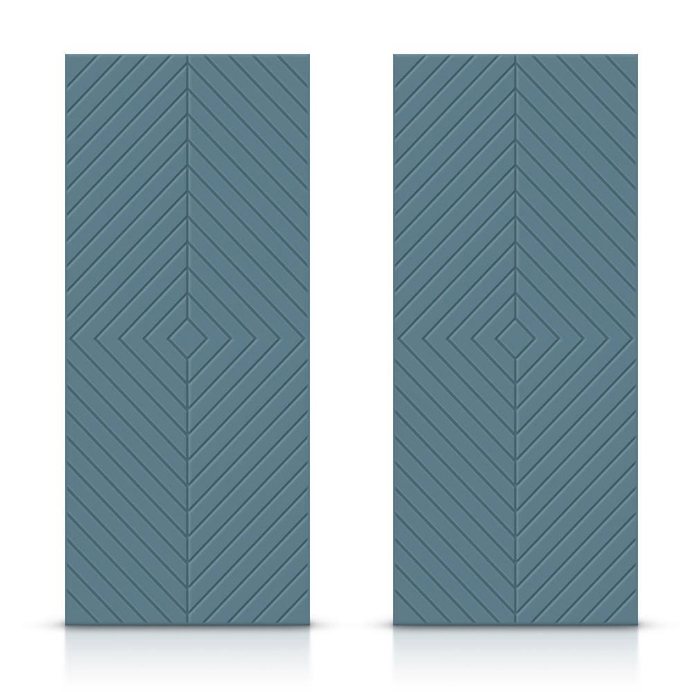 60 in. x 80 in. Hollow Core Dignity Blue Stained Composite MDF Interior Double Closet Sliding Doors price history on PriceWatchPro