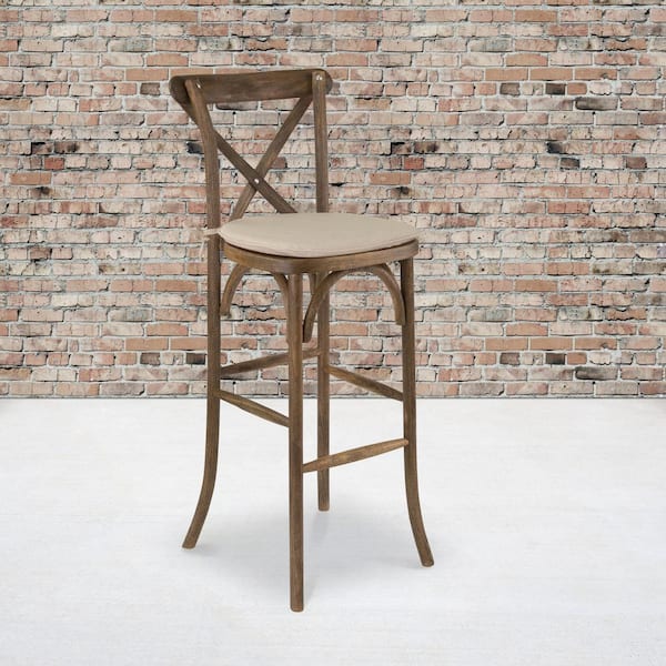 cross back counter stool