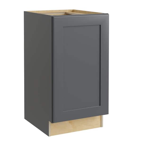 Home Decorators Collection Newport Deep Onyx Plywood Shaker Assembled Bath Cabinet FH Soft Close Left 21 in W x 21 in D x 34.5 in H