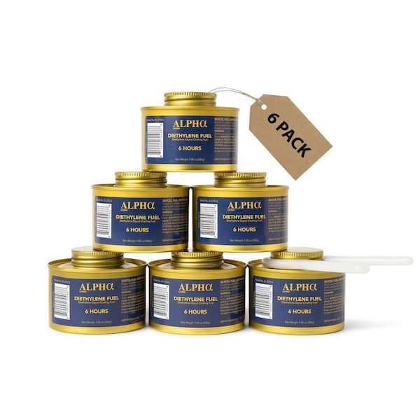 Luxe Edition 6-Piece 6-Hr Cooking Fuel Wick Safe Chafing Fuel Lid Opener for Chafing Dish Accessories