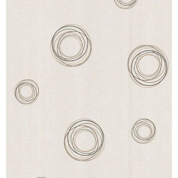 Brewster Retro Circles Paper Strippable Roll Wallpaper (Covers 56.38 sq. ft.)