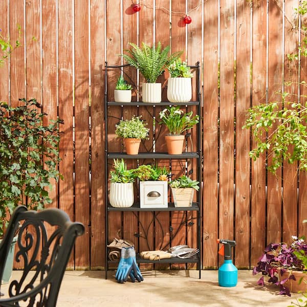 Stylish Plant Shelf with Tray, 64×40cm Stylish Plant Shelf with Tray, 64×40cm Stylish Plant Shelf with