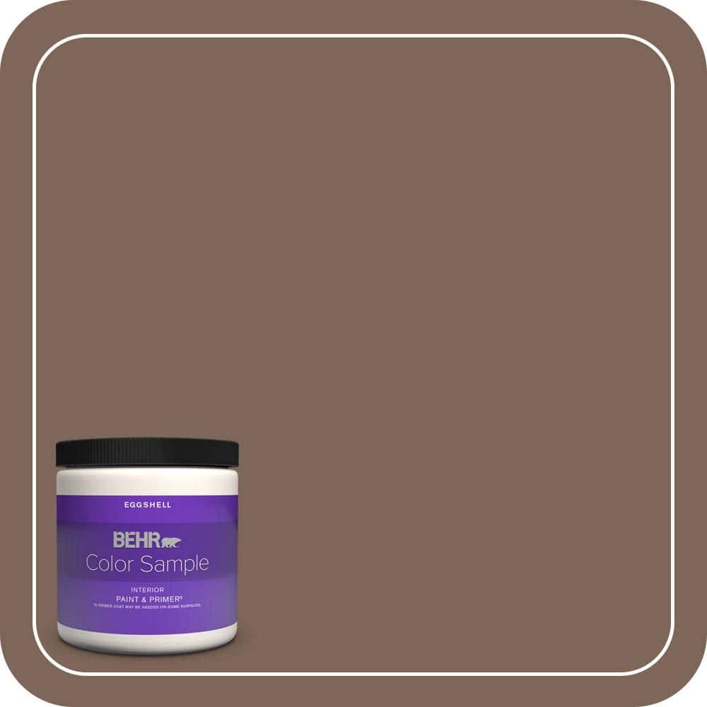 8 oz. Home Decorators Collection #HDC-AC-05 Cocoa Shell Eggshell Enamel Interior Paint & Primer Color Sample -  BEHR PREMIUM PLUS, ZZ042688