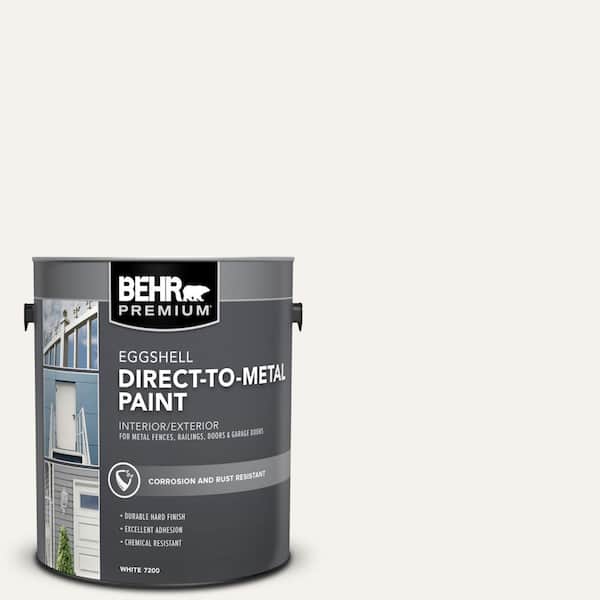 BEHR PREMIUM 1 gal. #PR-W14 Bit of Sugar Eggshell Direct to Metal Interior/Exterior Paint