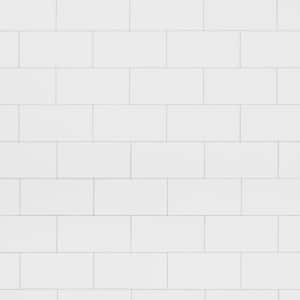 Luxe Core Subway White 12 in. x 12 in. SPC Peel and Stick Tile (1 Sq. Ft. / Sheet)