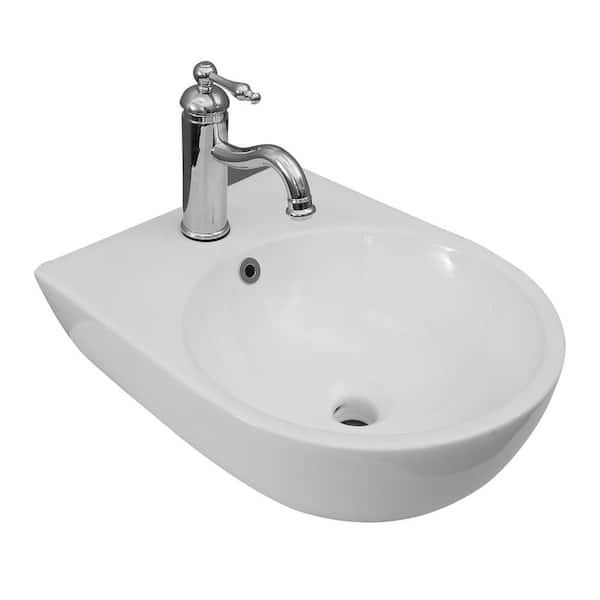 Barclay Products Ella Wall-Mount Sink in White