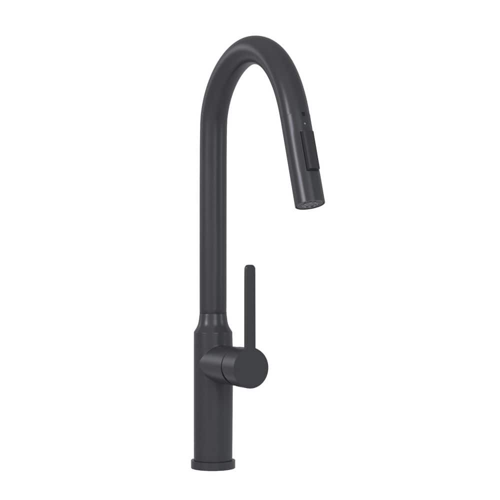 Single Handle 18.8 in.Pull Down Sprayer Stainless Steel Kitchen Faucet in Matte Black price history on PriceWatchPro
