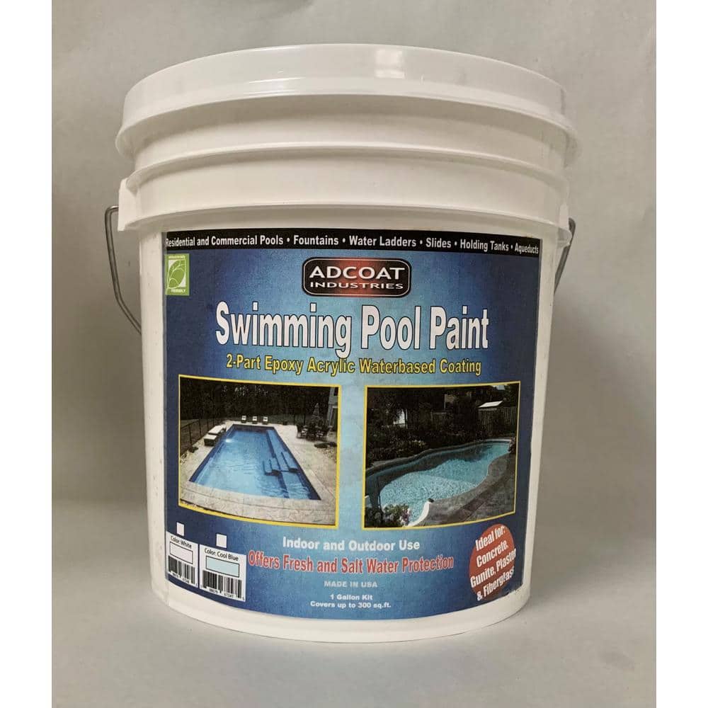 Swimming Pool Paint 2Part Epoxy Waterbased Coating 1 Gal