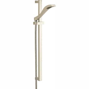 Dryden 1-Spray Patterns 1.75 GPM 3.91 in. Wall Mount Handheld Shower Head in Polished Nickel
