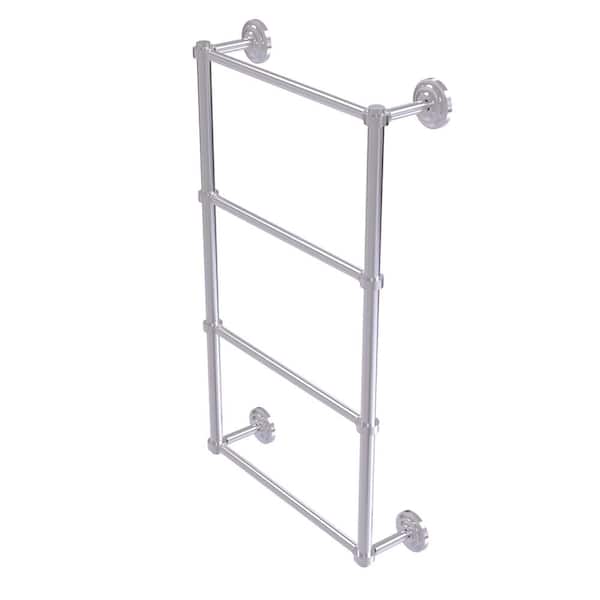 Allied Brass Que New Collection 30 in. Wall Mounted Guest Towel Holder in Satin Chrome