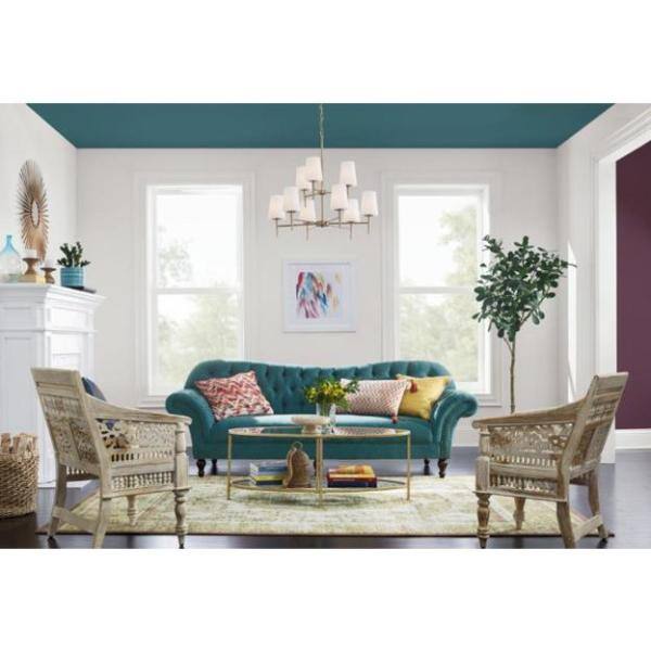 Satin Brass and Opal Glass 9-Light Chandelier