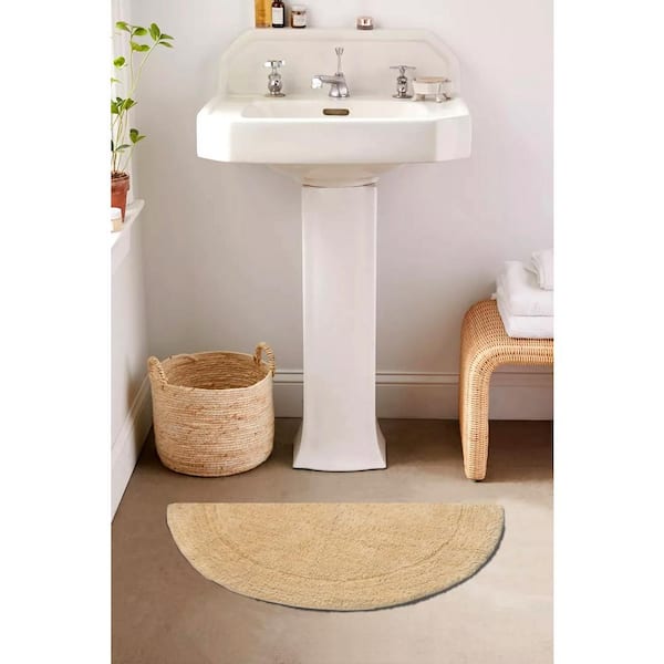 Waterford Collection 100% Cotton Tufted Bath Rug, 17 x 30 Slice Rug, Yellow