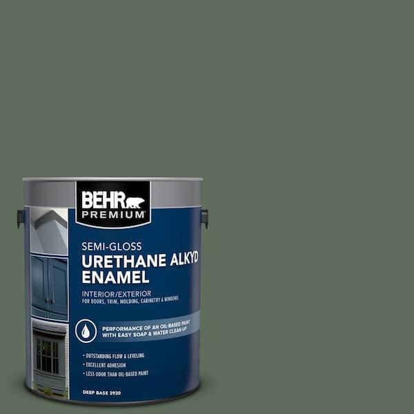 BEHR PREMIUM 1 gal. #N400-6 Terrarium Urethane Alkyd Semi-Gloss Enamel Interior/Exterior Paint
