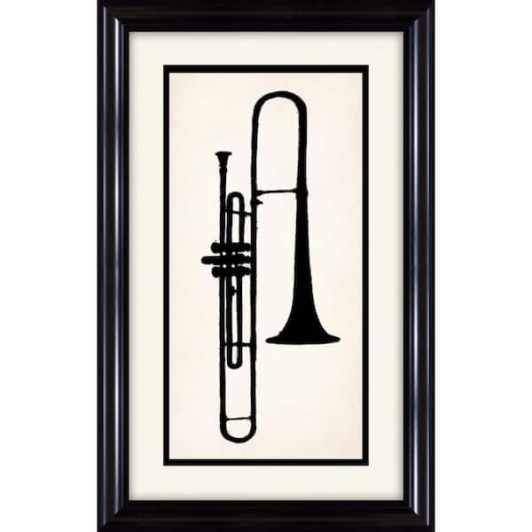 PTM Images 13 1/4 in. x 19 1/4 in. "Trumpet" Framed Wall Art