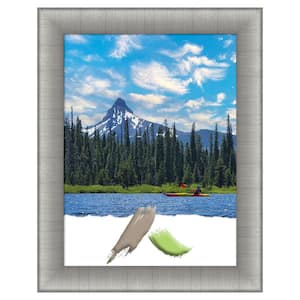Elegant Brushed Pewter Picture Frame Opening Size 18 x 24 in.