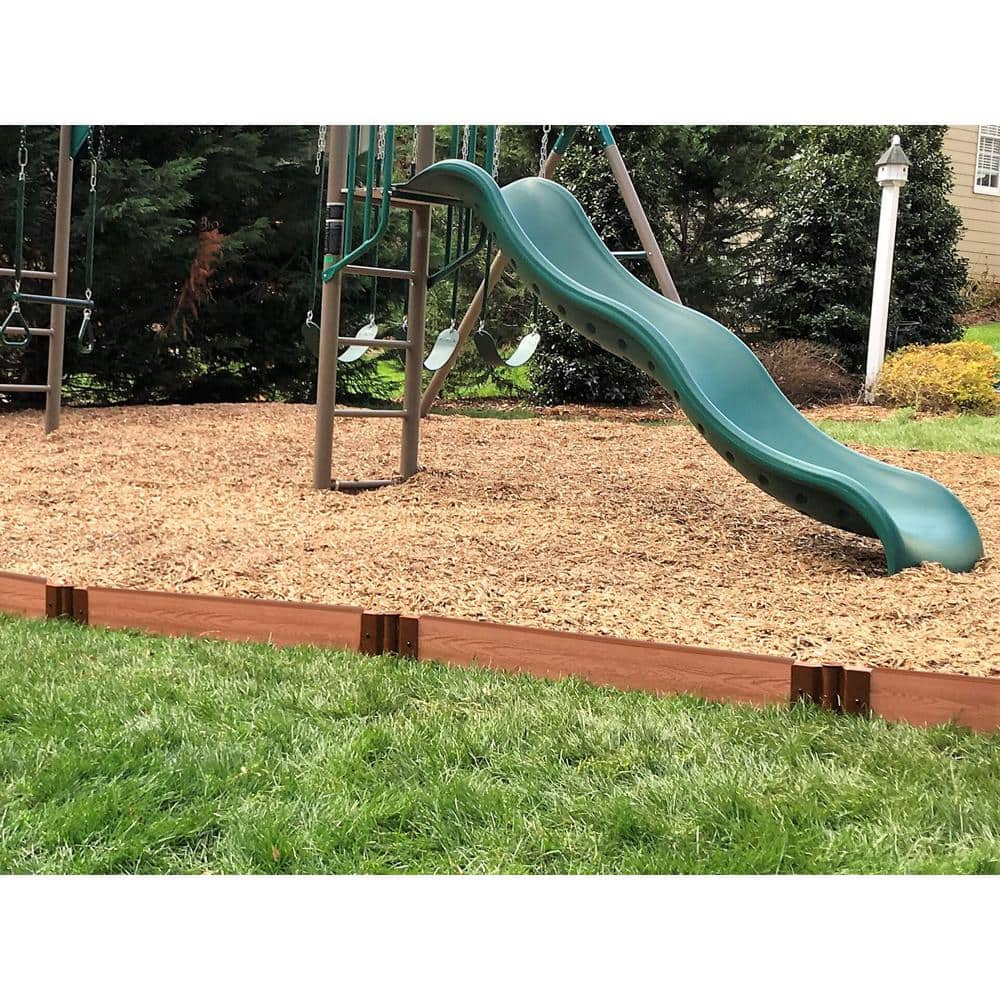 Classic Sienna Composite Wood Playground Border Kit