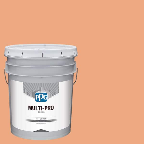 MULTI-PRO 5 gal. PPG1198-4 Orange Liqueur Eggshell Interior Paint