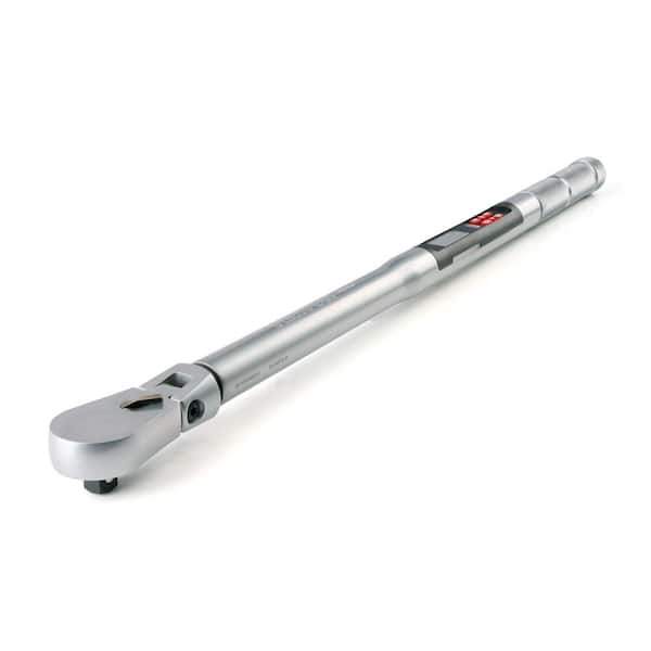1/2 Inch Drive 90-Tooth Flex Head Dual-Direction Electronic Torque Wrench (30-300 ft-lb)