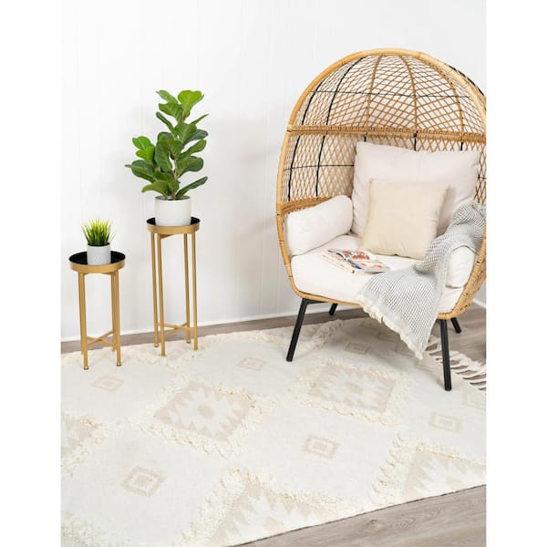 Mesa Ivory 2 ft. x 3 ft. Area Rug