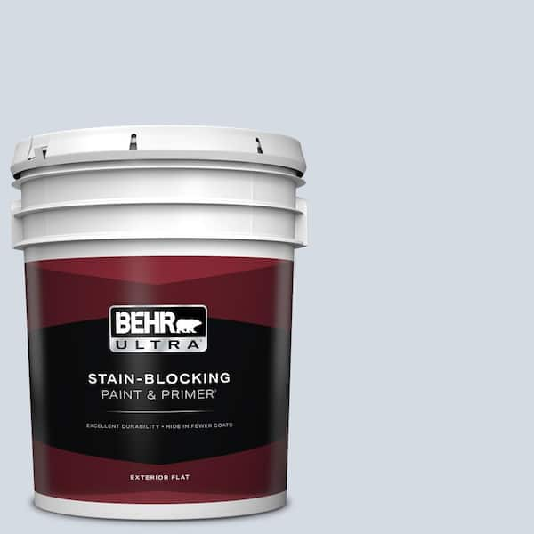 BEHR ULTRA 5 gal. #610E-3 Drowsy Lavender Flat Exterior Paint & Primer