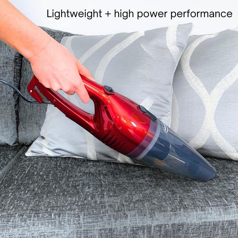 Red 2-in-1 Bagless Upright and Handheld Vacuum Cleaner