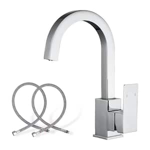 Single Handle Deck Mount Bar Faucet Deckplate Not Included in Polished Chrome
