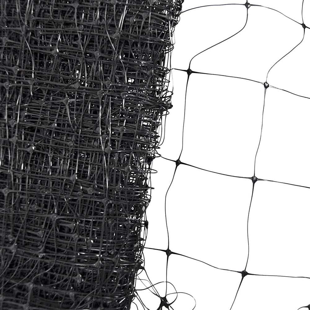 14 ft x 14 ft Black Reusable Bird Netting for Garden Protection