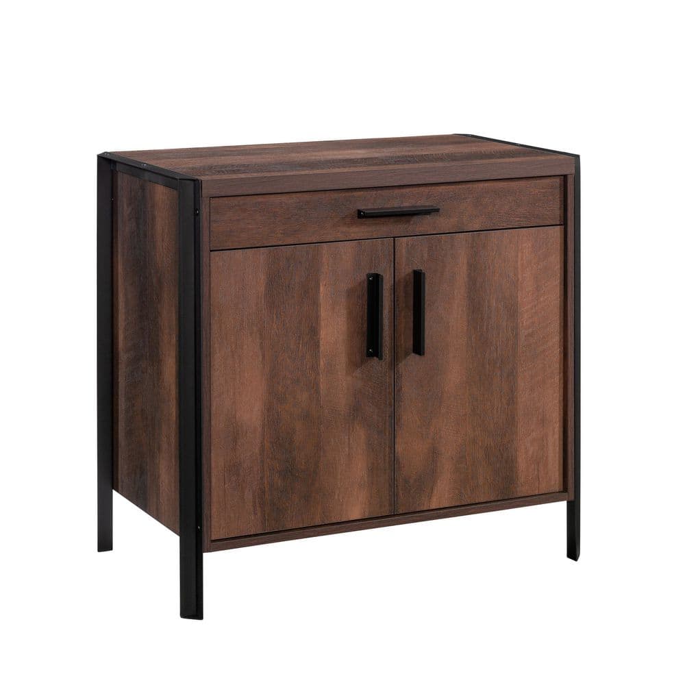 SAUDER Briarbrook Barrel Oak Accent Storage Cabinet with Doors 430075 ...