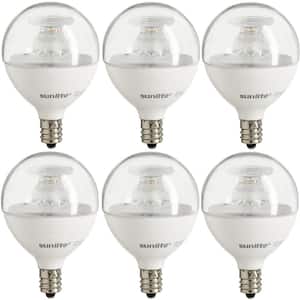 40-Watt Equivalent Clear Warm White G16.5 Dimmable LED Light Bulb (6-Pack)
