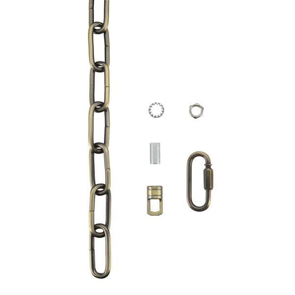 Near Me PATIKIL 3 Ft Light Fixture Chain, 2 Set Lighting Chain Metal Looping Link With Quick Link Screw Lock 586864