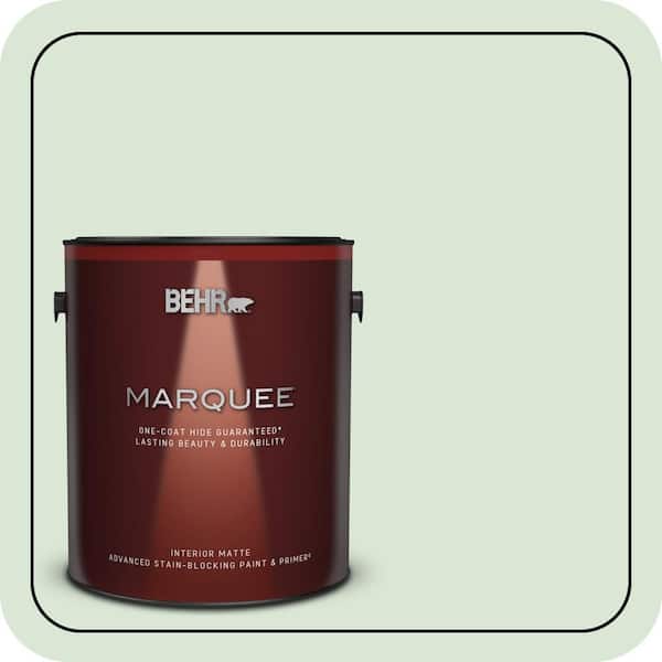 BEHR MARQUEE 1 gal. #M400-2 Glass Tile Matte Interior Paint & Primer
