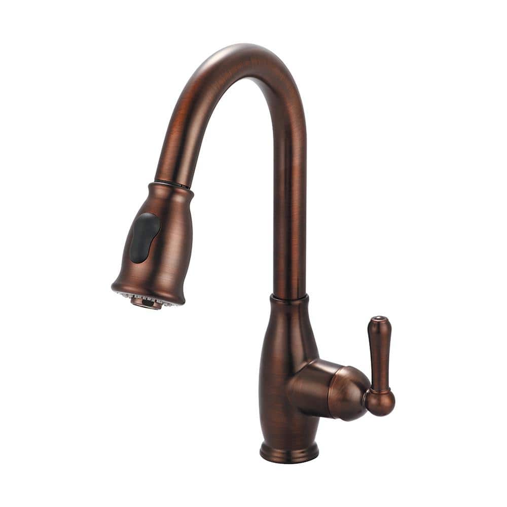 Olympia Faucets Accent SingleHandle PullDown Sprayer Kitchen Faucet in Oil Rubbed Bronze K