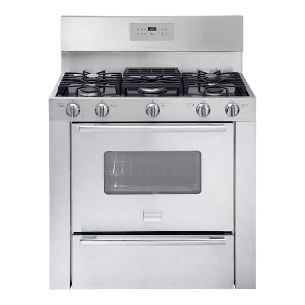 Frigidaire Professional 36 in. 3.7 cu. ft. Gas Range with Self-Cleaning Oven in Stainless Steel