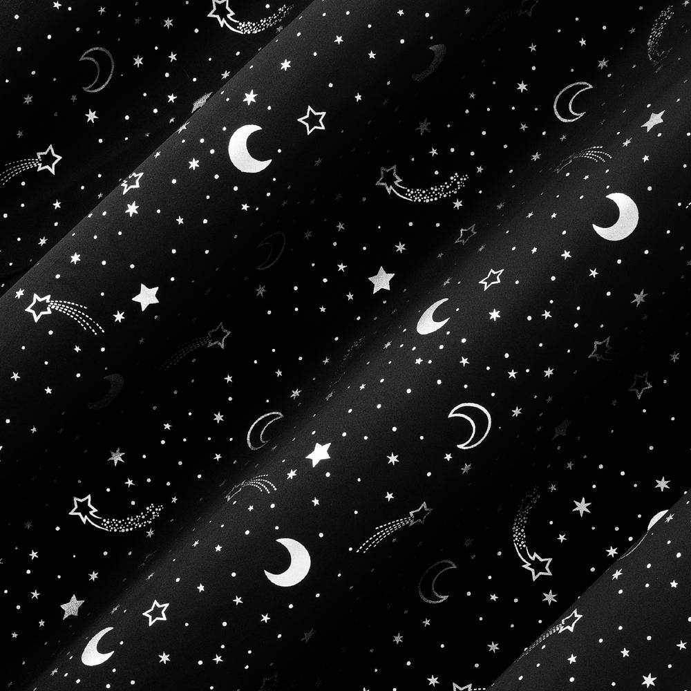 Starry Night Blackout Polyester Kids Window Panel