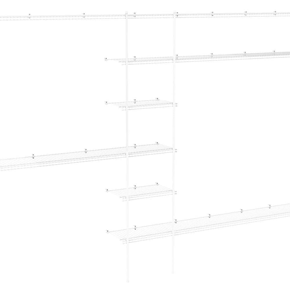 Closetmaid White Steel 85-Inch Shelf Support Pole
