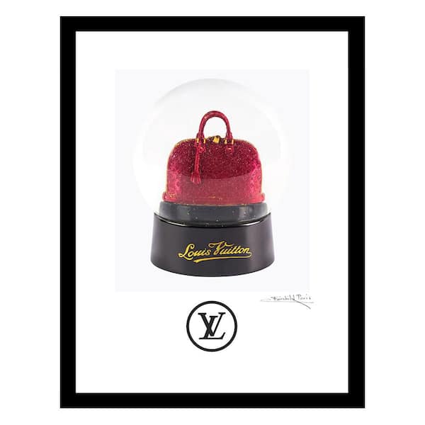 VENICE BEACH Collections Glitsy Fashion Designer Bag Snow Globe by Fairchild Paris Framed Graphic Print Abstract Poster Art Print 18 in. x 14 in.
