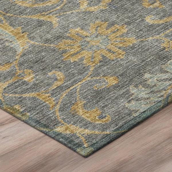 Chantille Machine Washable Indoor/Outdoor Abstract ACN2966 Gray 10 ft. x 14 ft. Area Rug