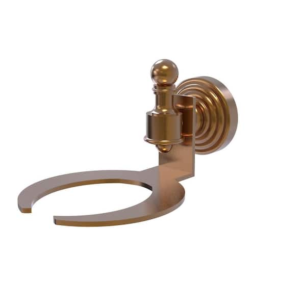 Allied Brass Retro-Wave Collection Wall Mounted Standard Soap Holder in Brushed Bronze