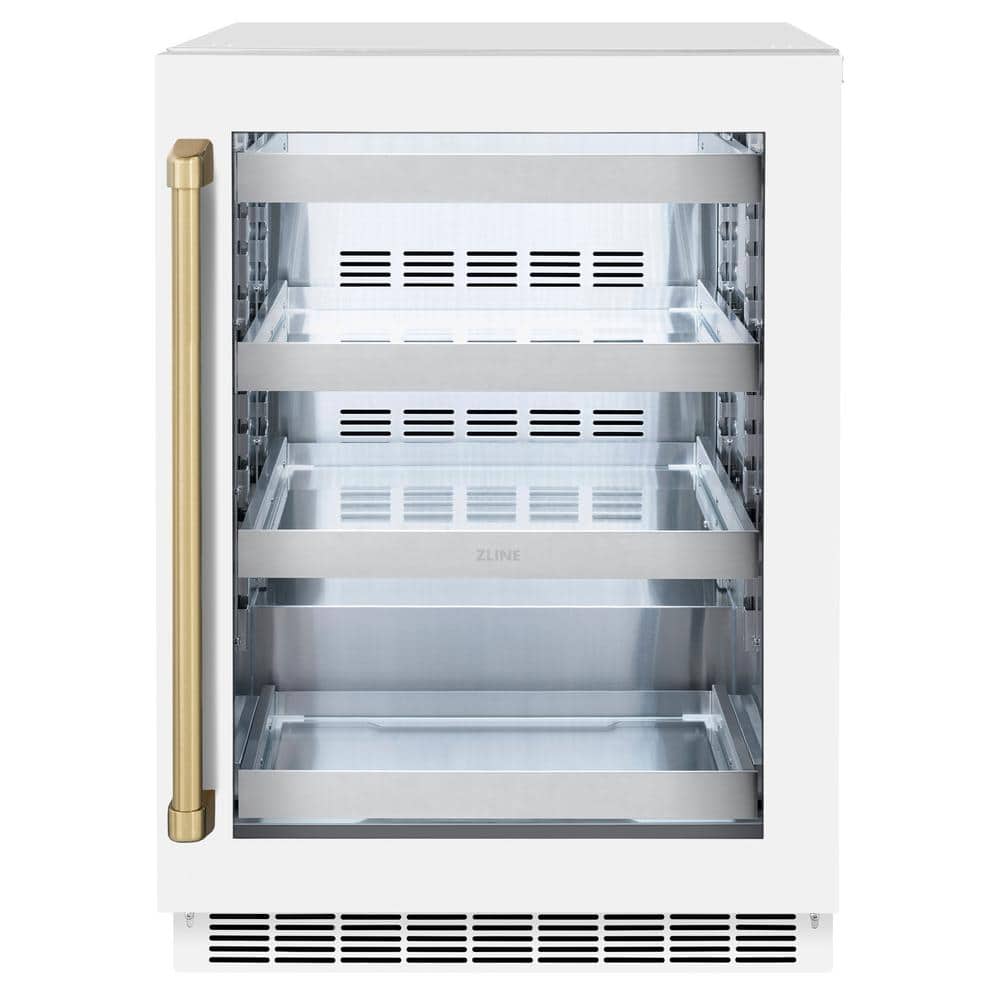 Touchstone 24 in. Dual-Zone 44-Bottle Beverage and Wine Cooler with Glass Door in Matte White and Champagne Bronze price history on PriceWatchPro