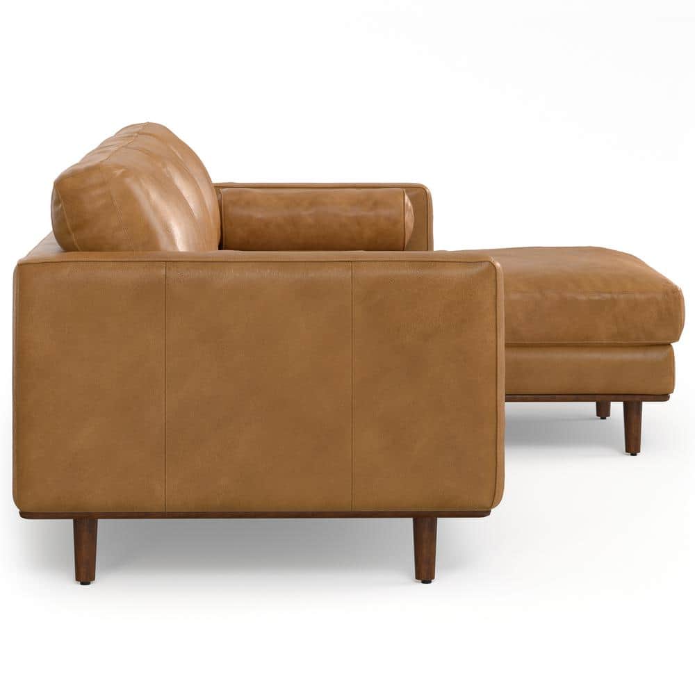 Morrison Sienna Leather Sectional Sofa with Pillow-top Arm