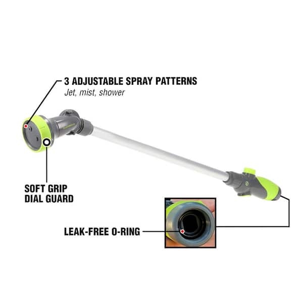 Flexzilla 28 in. ZillaGreen 3-Pattern Adjustable Watering