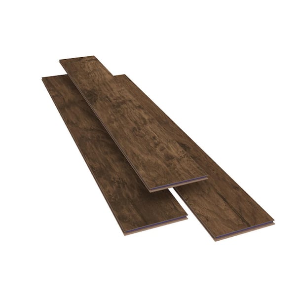 TrafficMaster Mena Creek Oak 7 mm T x 7.56 in. W Water Resistant