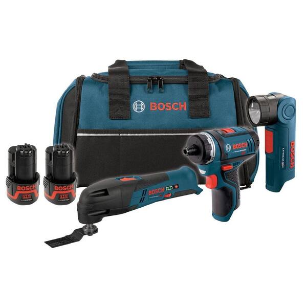 Bosch 12-Volt Lithium-Ion Cordless Max Power Tool Combo Kit (3-Tool)