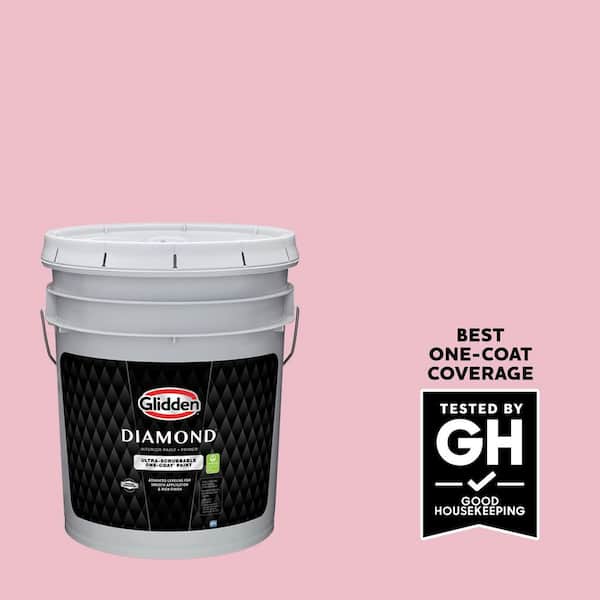 Glidden Diamond 5 gal. PPG1183-3 Rose Melody Semi-Gloss Interior Paint with Primer