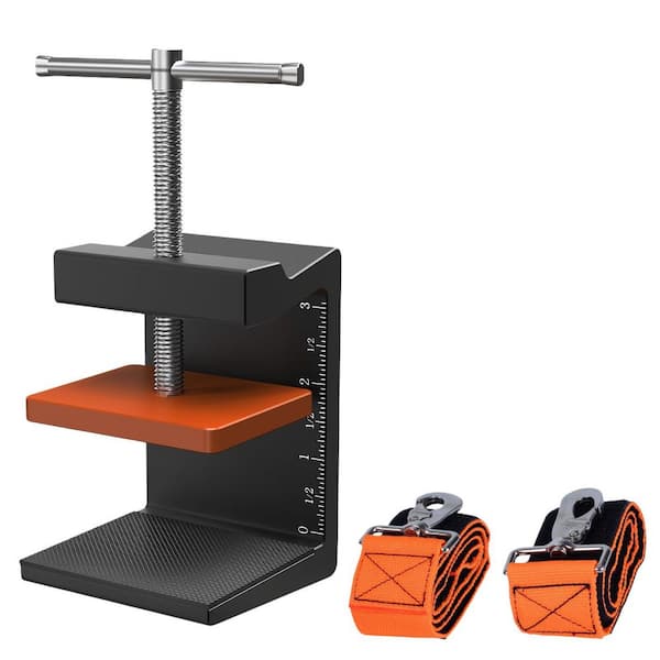 Ladder Stability Anchor, Ladder Guard Fall Protection Anchor, Anti-Slip Ladders Anchor Clamp Roof with Rack Straps