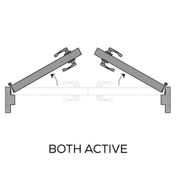 MMI DOOR 60 in. x 80 in. Both Active Primed Composite Clear