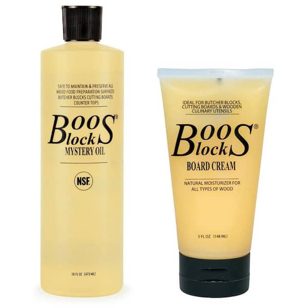 JOHN BOOS Mystery Oil and Board Cream for Wooden Cutting Boards